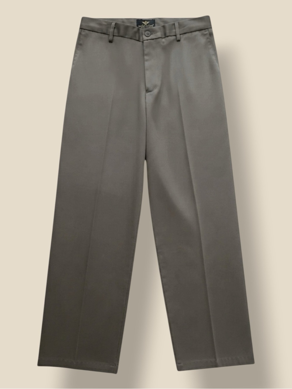 Dockers Khaki Pants Gray Taupe 100% Cotton Classic Preppy Business Casual 32x29